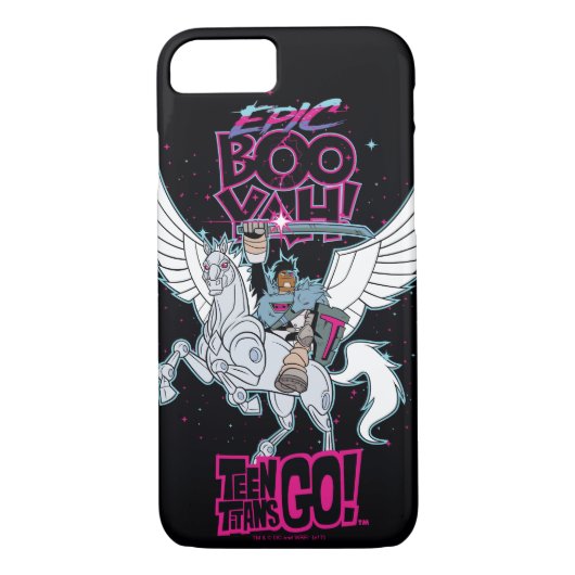 Tien Titans gaan! | Warrior Cyborg Riding Pegasus Case-Mate iPhone Case (Achterkant)