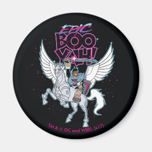 Tien Titans gaan! Warrior Cyborg Riding Pegasus Magneet