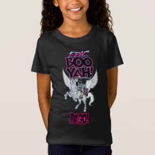 Tien Titans gaan!   Warrior Cyborg Riding Pegasus T-shirt