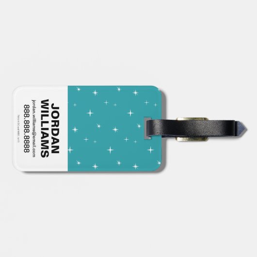 Tien Titans gaan! | "We Ride" Retro Moto Graphic Bagagelabel (Achterkant horizontaal)