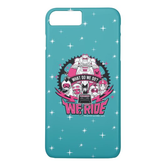 Tien Titans gaan! | "We Ride" Retro Moto Graphic Case-Mate iPhone Case (Achterkant)