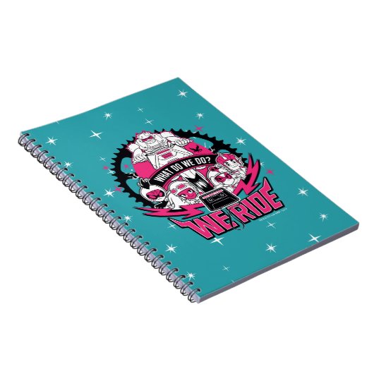Tien Titans gaan! | "We Ride" Retro Moto Graphic Notitieboek (Rechterzijde)