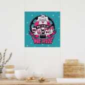 Tien Titans gaan! | "We Ride" Retro Moto Graphic Poster (Keuken)