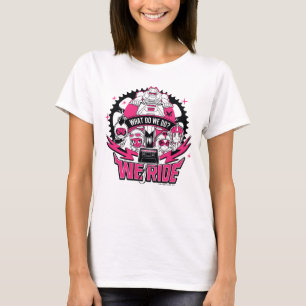 Tien Titans gaan! "We Ride" Retro Moto Graphic T-shirt