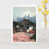 Tien uitzichten Fuji, Funatsu, Yoshida Kaart (Gele Bloem)