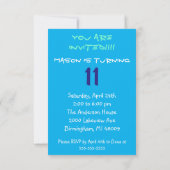 Tien van de elfde verjaardag van de Monster Kaart (Achterkant)