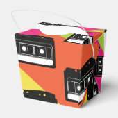 Tien verjaardag jaren '80 Neon Favor Box Bedankdoosjes (Achterkant)