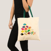 Tien vissen tote bag (Voorkant (product))
