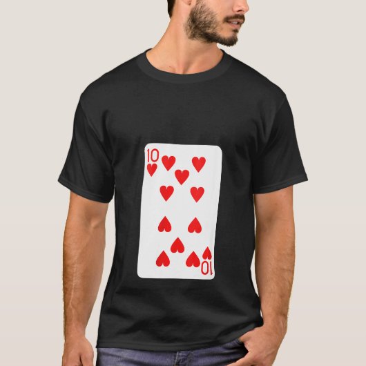 Tien vrouwen die kaarten spelen met een halloween  t-shirt (Voorkant)