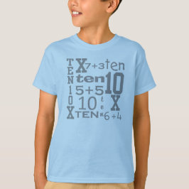  Tien WISKUNDE van de FUN Geïnspireerd op 10e BIRT T-shirt