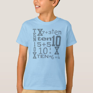  Tien WISKUNDE van de FUN Geïnspireerd op 10e BIRT T-shirt