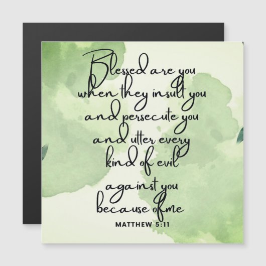 Tiendaagse zaligheden Schrift vers 5:11 Magneet (Voorkant / Achterkant)