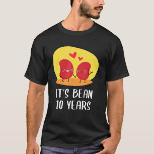 Tiende 10-jarig Jubileum voor weddenschappen Bean  T-shirt