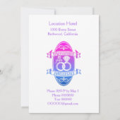 Tiende 10e trouwdag TIN ALUMINUM Kaart (Achterkant)