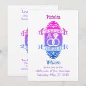 Tiende 10e trouwdag TIN ALUMINUM Kaart (Voorkant / Achterkant)