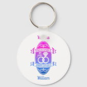 Tiende 10e trouwdag TIN ALUMINUM Sleutelhanger (Voorkant)