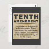 tiende amendement briefkaart (Voorkant / Achterkant)