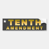 tiende amendement bumpersticker (Voorkant)