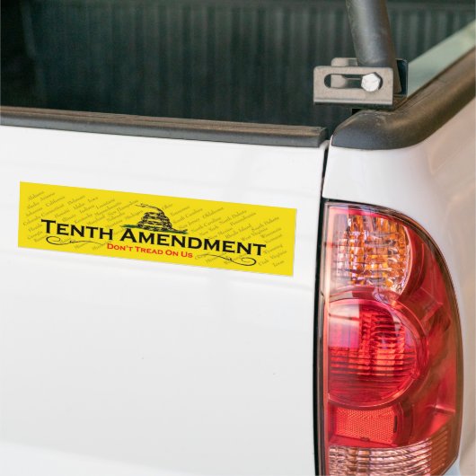 tiende amendement bumpersticker (Op Truck)