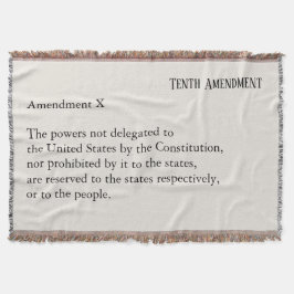 Tiende amendement Grondwet Bill of Rights Deken