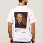 Tiende amendement..Jefferson T-shirt (Achterkant)