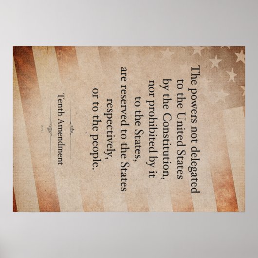 Tiende amendement poster (Voorkant)