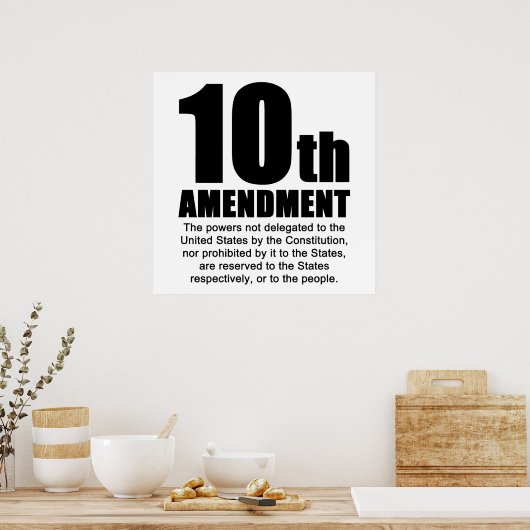 tiende amendement poster (Keuken)
