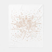 Tiende dag kerstmis, dunne lans fleece deken (Voorkant)