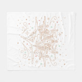 Tiende dag kerstmis, dunne lans fleece deken (Voorkant (Horizontaal))