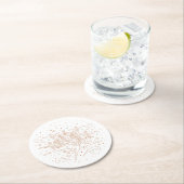 Tiende dag kerstpapieren Onderzetters / wit (Insitu)