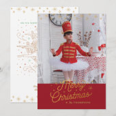 TIENDE DAG VAN KERST / Kerstmis fotokaart Feestdagenkaart (Voorkant / Achterkant)