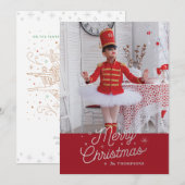 TIENDE DAG VAN KERST / Kerstmis fotokaart Feestdagenkaart (Voorkant / Achterkant)