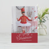 TIENDE DAG VAN KERST / Kerstmis fotokaart Feestdagenkaart (Staand voorkant)