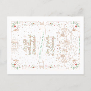 TIENDE DAG VAN KERSTMIS/het Briefkaart van