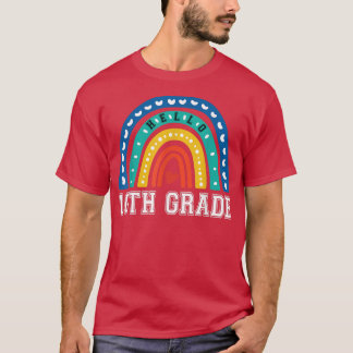 Tiende graad 10e regenboog eerste dag van de schoo t-shirt