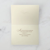 Tiende Jubileum Dood van Moeder Vlinder Kaart (Binnen)