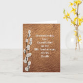 Tiende Jubileum van de dood voor opa Kaart (Gele Bloem)