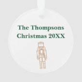 Tiende kerstdag Acrylornament White Ornament (achterkant)