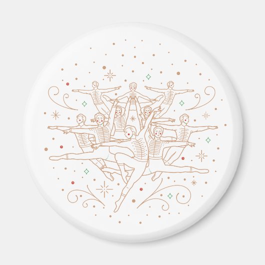 Tiende kerstdag Magnet (Voorkant)