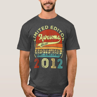 Tiende verjaardag Gift Geweldige sinds september 2 T-shirt