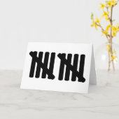 tiende verjaardag kaart (Gele Bloem)