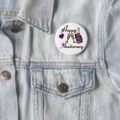 tiende. Verjaardag Ronde Button 5,7 Cm (In situ)