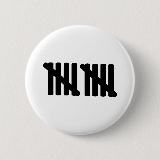 tiende verjaardag ronde button 5,7 cm (Voorkant)