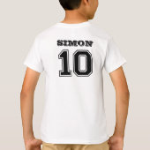 Tiende verjaardag | Tweecijfers verjaardag T-shirt (Achterkant)