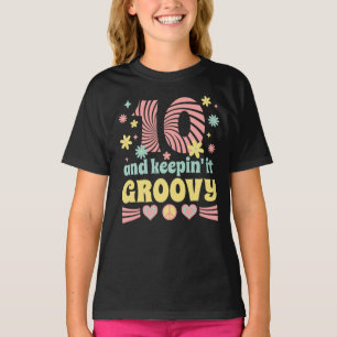 Tiende verjaardag van de 10-jarige Groovy  Girls' T-shirt