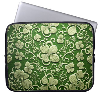 TIENEN GROENE KANT IERSE SIERLIJKE ONTWERPEN LAPTOP SLEEVE