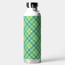 TIENEN VAN GROENE IERSE RUIT PATROON WATERFLES