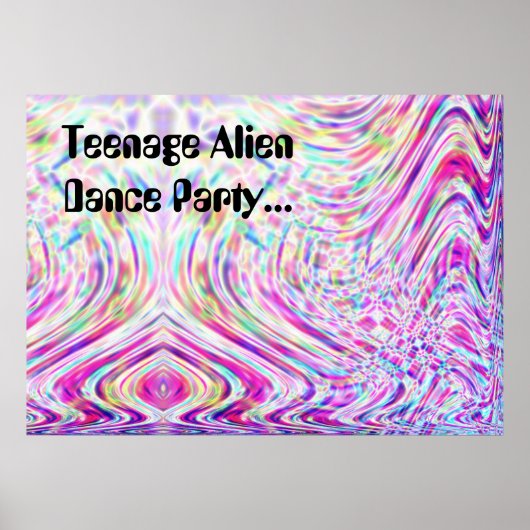 Tiener Alien Dance Party... Poster (Voorkant)