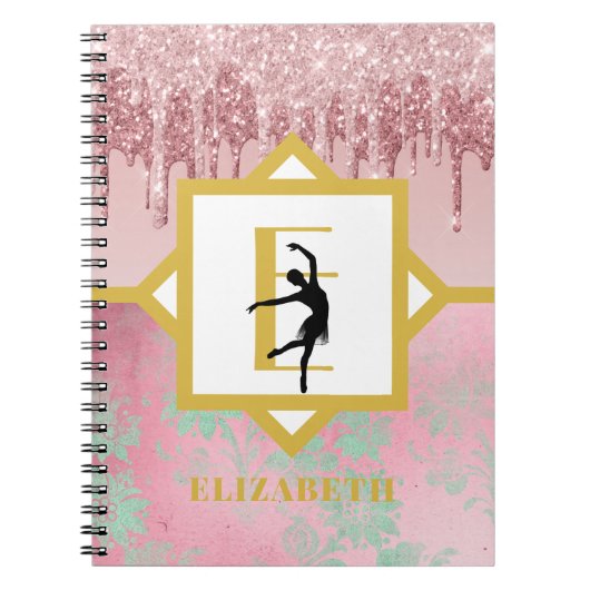 Tiener Ballerina Dance Steps Journal Log Records Notitieboek (Voorkant)