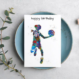 Tiener Basketbalspeler Kaart